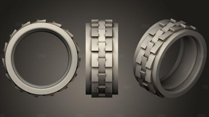 3D Wedding Ring stl model for CNC